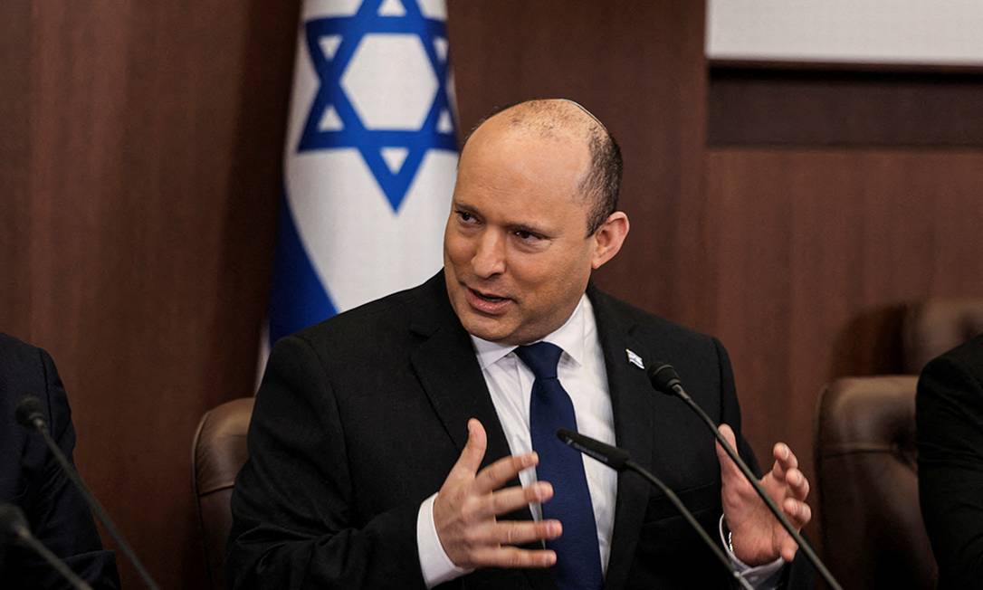 O primeiro-ministro israelense, Naftali Bennett Foto: POOL / REUTERS