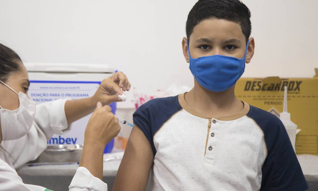 Vacinaçao infantil no Rio Foto: Ana Branco / Agência O Globo