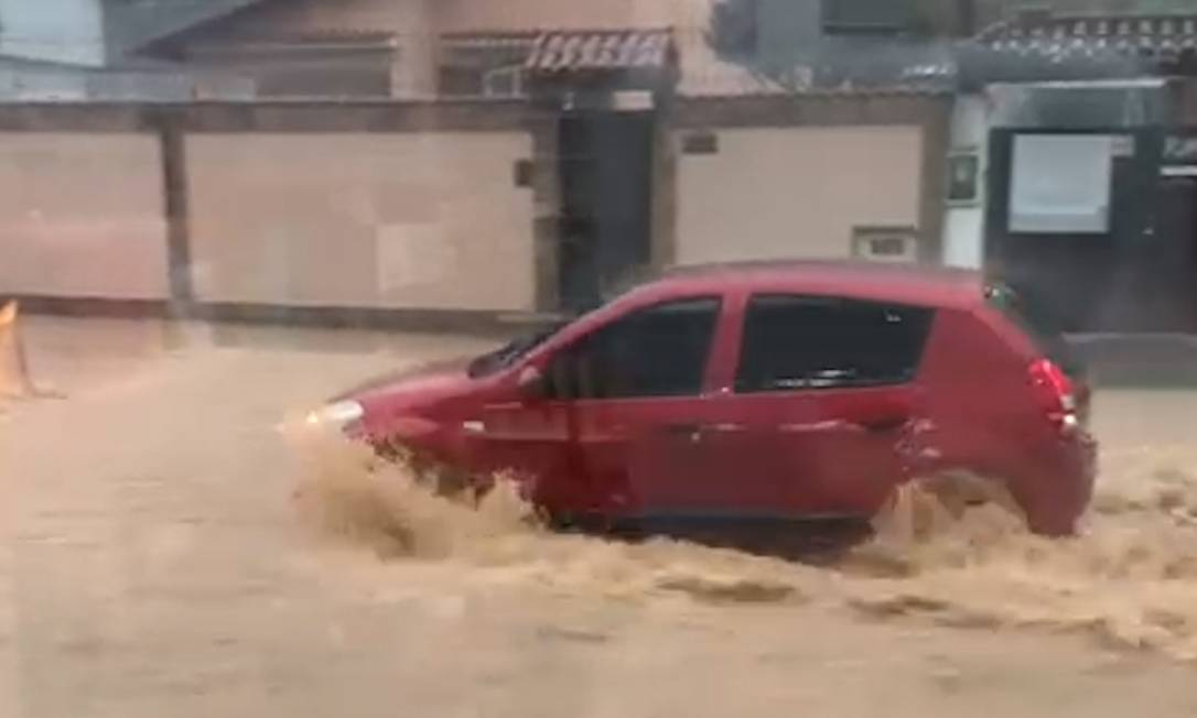 Chuva volta a provocar estragos em Petrópolis Foto: Reprodução