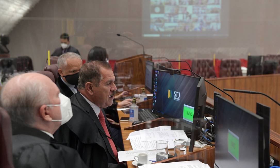 Presidente do STJ, ministro Humberto Martins comanda sessão virtual da Corte Foto: Divulgação/Lucas Pricken/STJ / Agência O Globo
