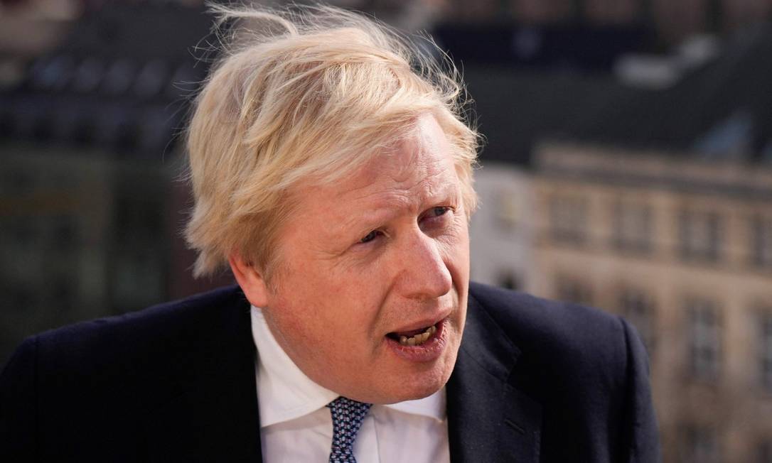 O primeiro-ministro britânico Boris Johnson Foto: MATT DUNHAM / AFP