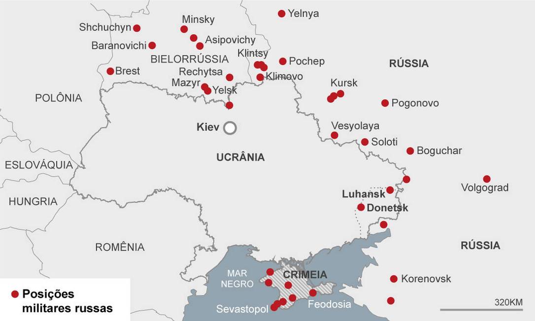 Entenda os últimos acontecimentos da crise na Ucrânia em quatro mapas -  Jornal O Globo