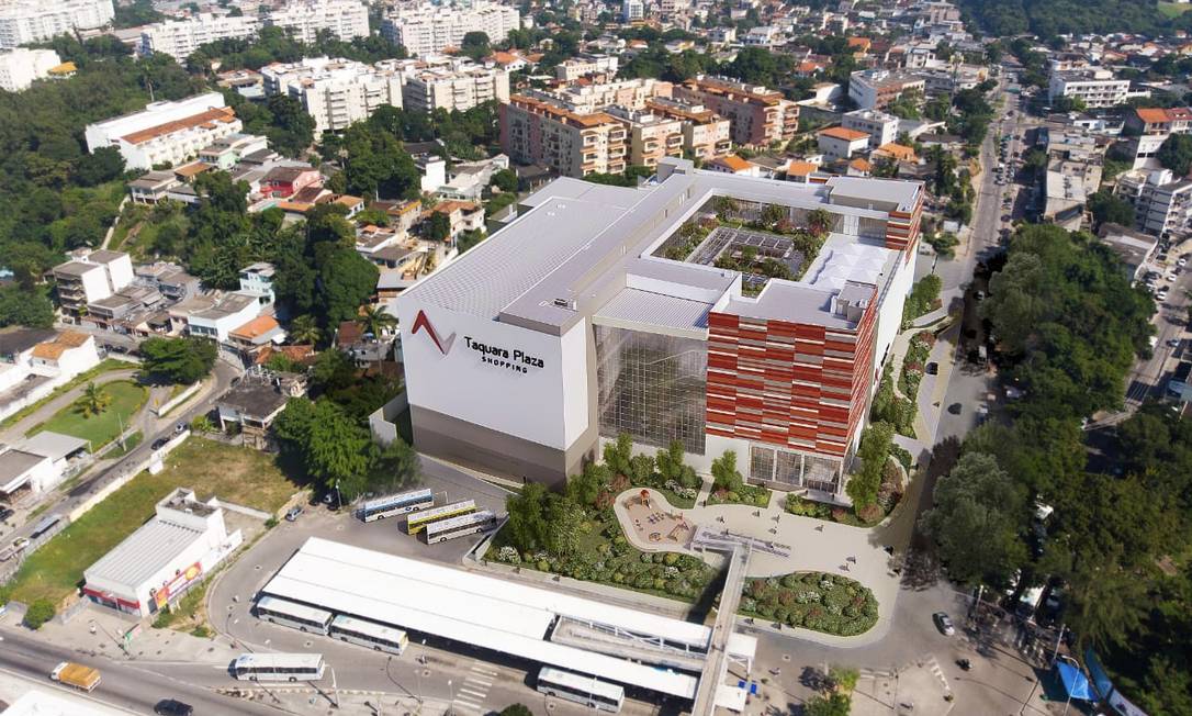 Localização: O shopping ocupará uma área de mais de 20 mil metros quadrados próximo ao BRT da Taquara Foto: Divulgação