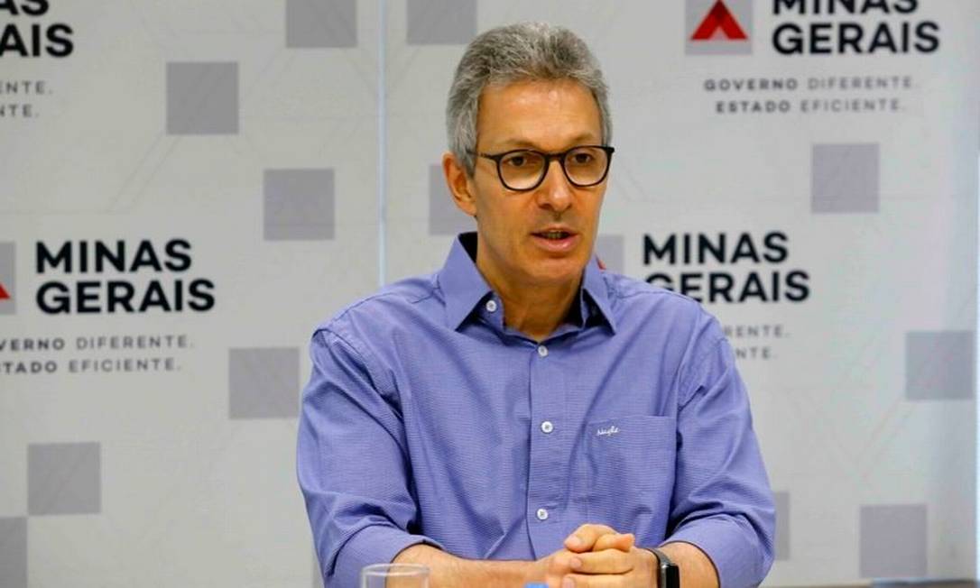 O governador de Minas Gerais, Romeu Zema (Novo), um dos que concedeu aumento a todo funcionalismo Foto: Divulgação