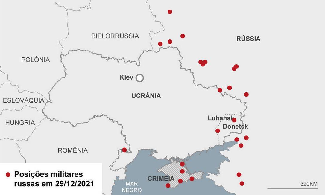Guerra Rússia x Ucrânia: mapas mostram a invasão russa passo a passo Foto: Arte/O GLOBO