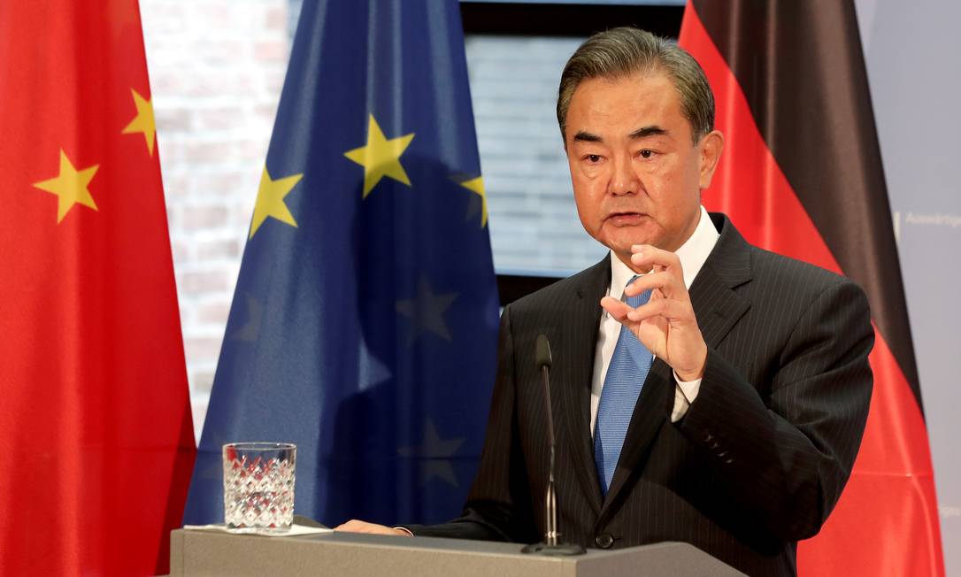 Wang Yi, o ministro das Relações Exteriores da China Foto: Michael Sohn / via Reuters / 1-9-2020
