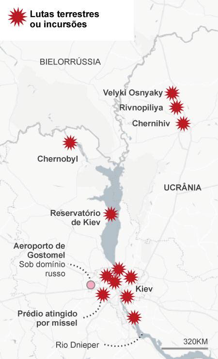 Guerra Na Ucrânia Mapas Mostram Avanço Das Tropas Russas No Terceiro Dia Acompanhe Jornal O 2881