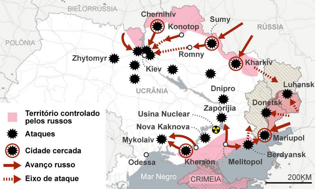 Guerra Na Ucrânia: Guia Visual Com Mapas, Infográficos, Vídeos E Fotos ...