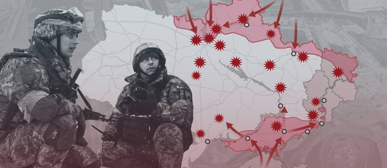 Conflito na Ucrânia entre na segunda semana Foto: Editoria de Arte