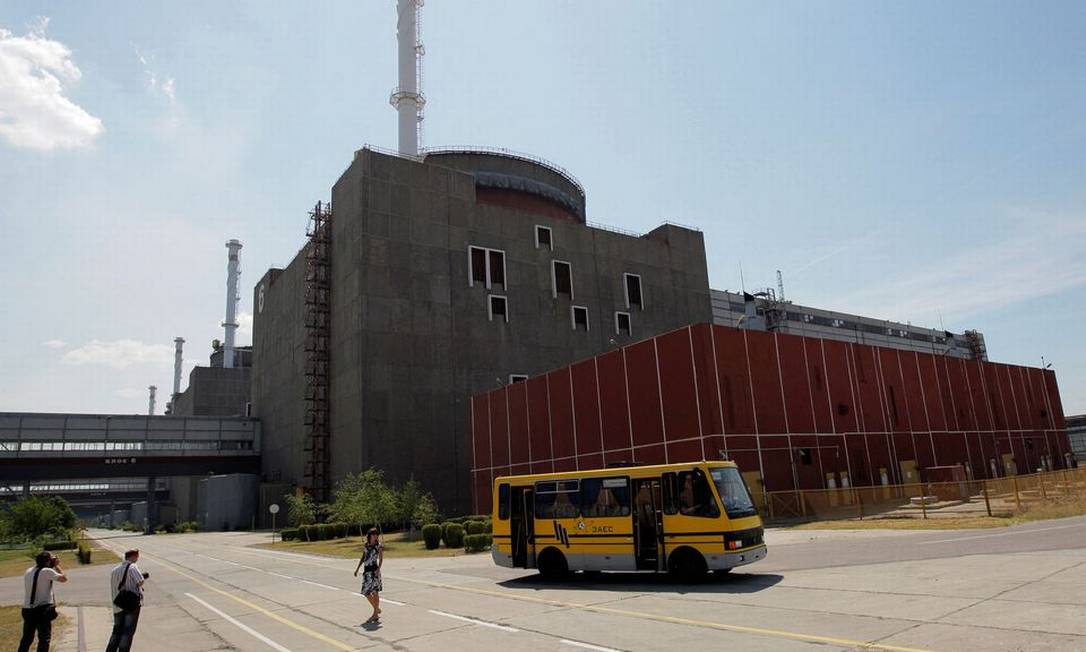 Usina nuclear de Zaporíjia, em junho de 2008