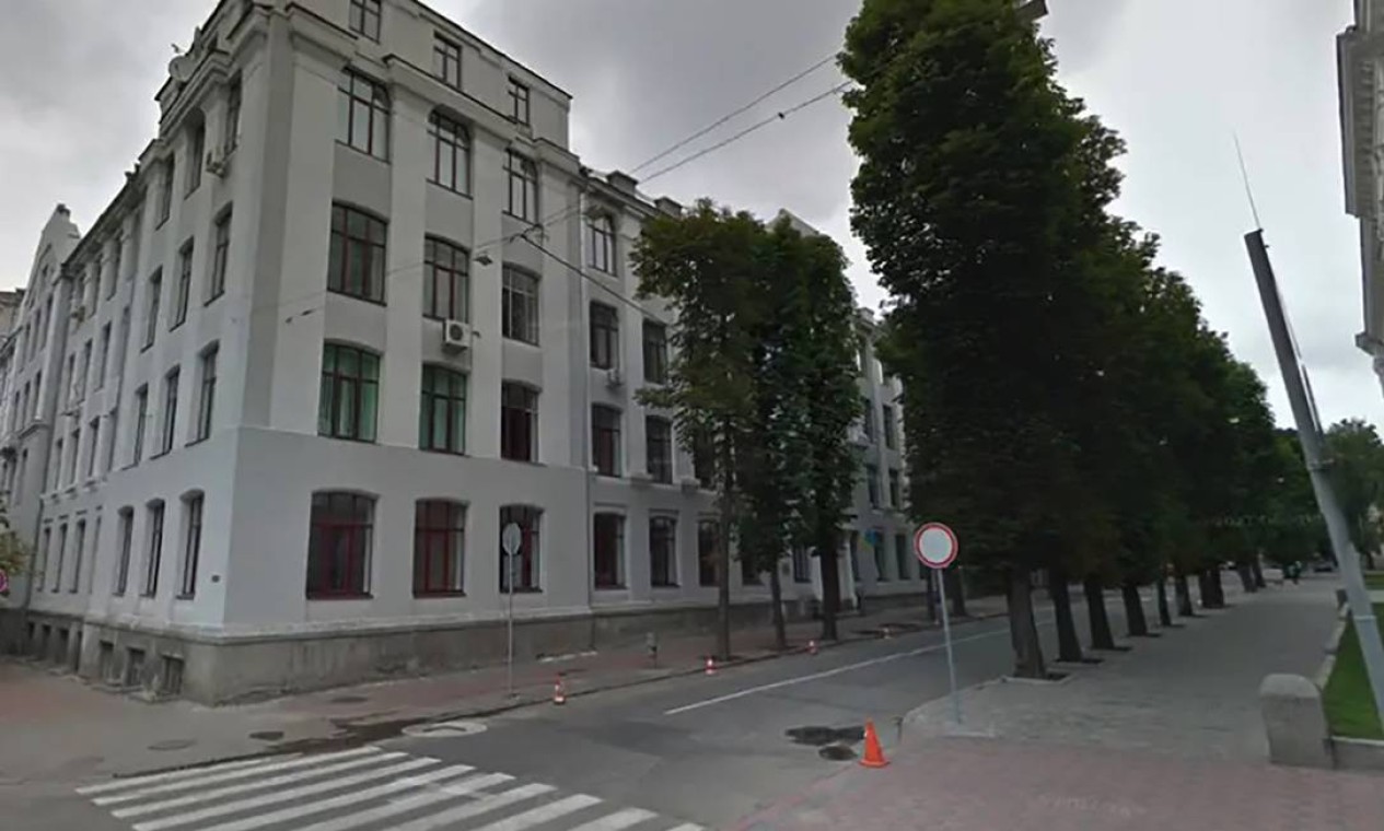 O prédio do departamento de economia da Universidade Nacional Karazin Kharkiv, em 2015 Foto: Google