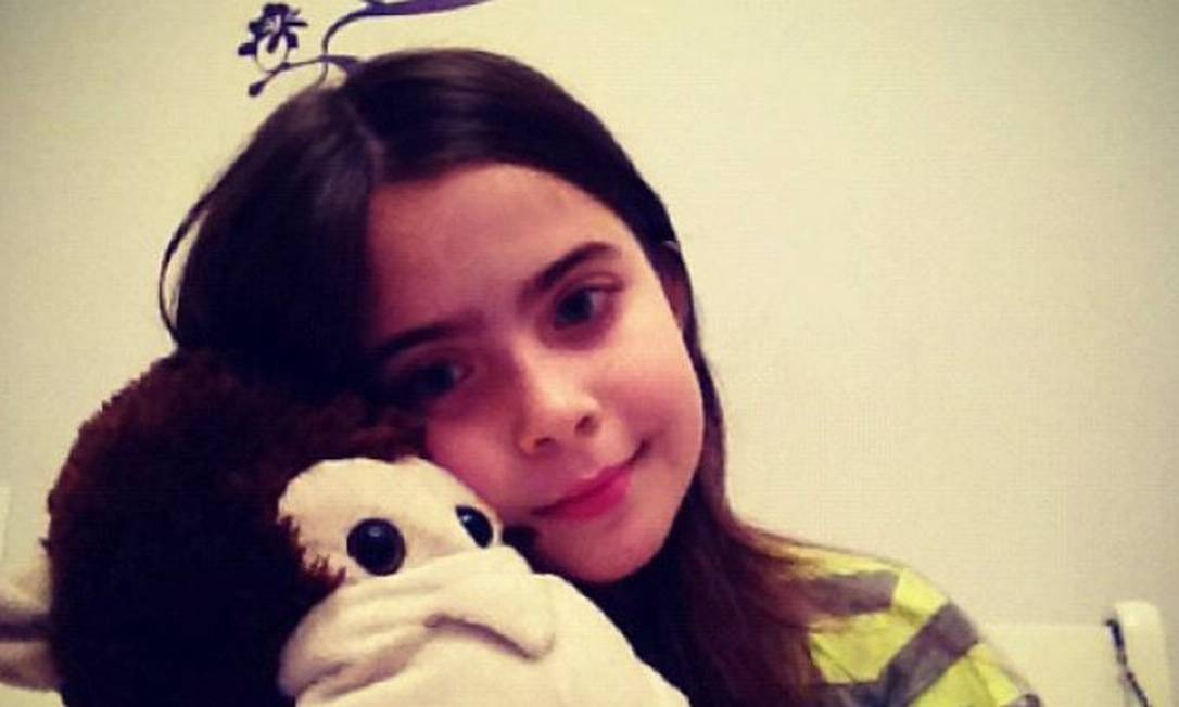 Jade Picon em foto publicada no seu Instagram em 2012, quando ela tinha 10 anos. Foto: Reprodução / Instagram 