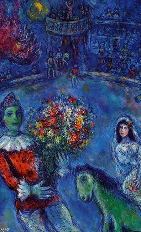 'O galo violeta' (1966-1972), de Marc Chagall Foto: © Chagall, Marc/AUTVIS, Brasil, 2022