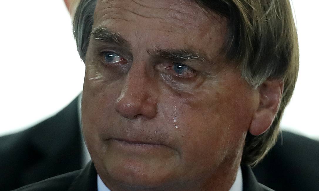 Bolsonaro se encontra com lideranças evangélicas e chora ao relembrar da facada na campanha de 2018 Foto: Cristiano Mariz / Agência O Globo