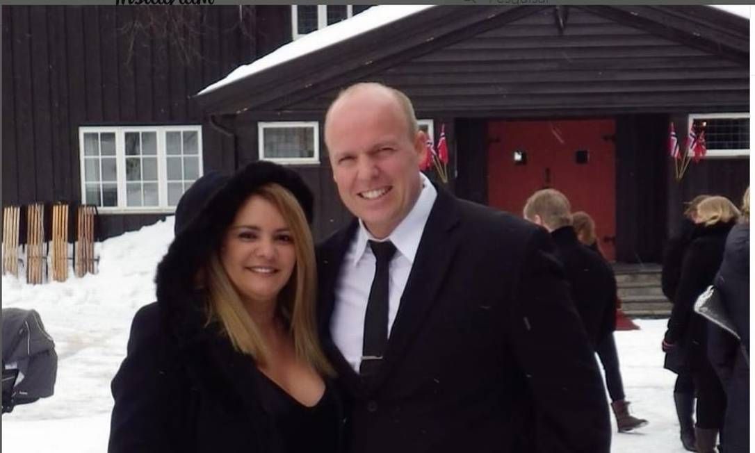 Ana Cristina Valle e seu marido norueguês, Jan Hansen Foto: Reprodução/Instagram