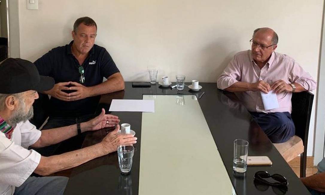 Alckmin se reúne com dirigentes do PV em São Paulo Foto: Divulgação / Divulgação