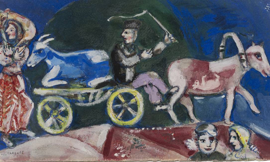 'O vendedor de gado' (1922) vem do acervo do Masp Foto: Fotos de divulgação/Chagall, Marc/AUTVIS, Brasil, 2022