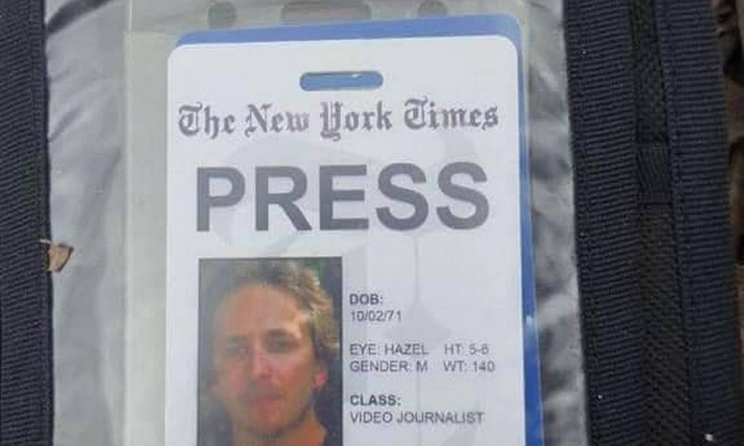 Jornalista do New York Times morre em ataque na Ucrânia, diz policia de Kiev Foto: Reprodução