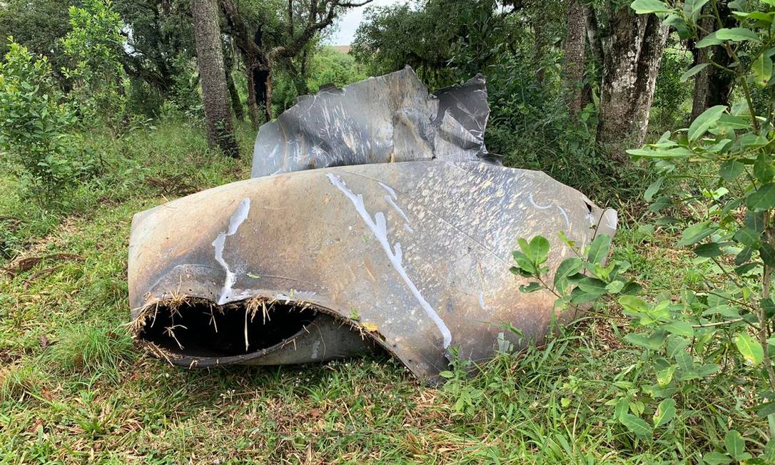 Objeto de metal foi encontrado em fazenda no Sul do Paraná Foto: Portal RDX/Reprodução
