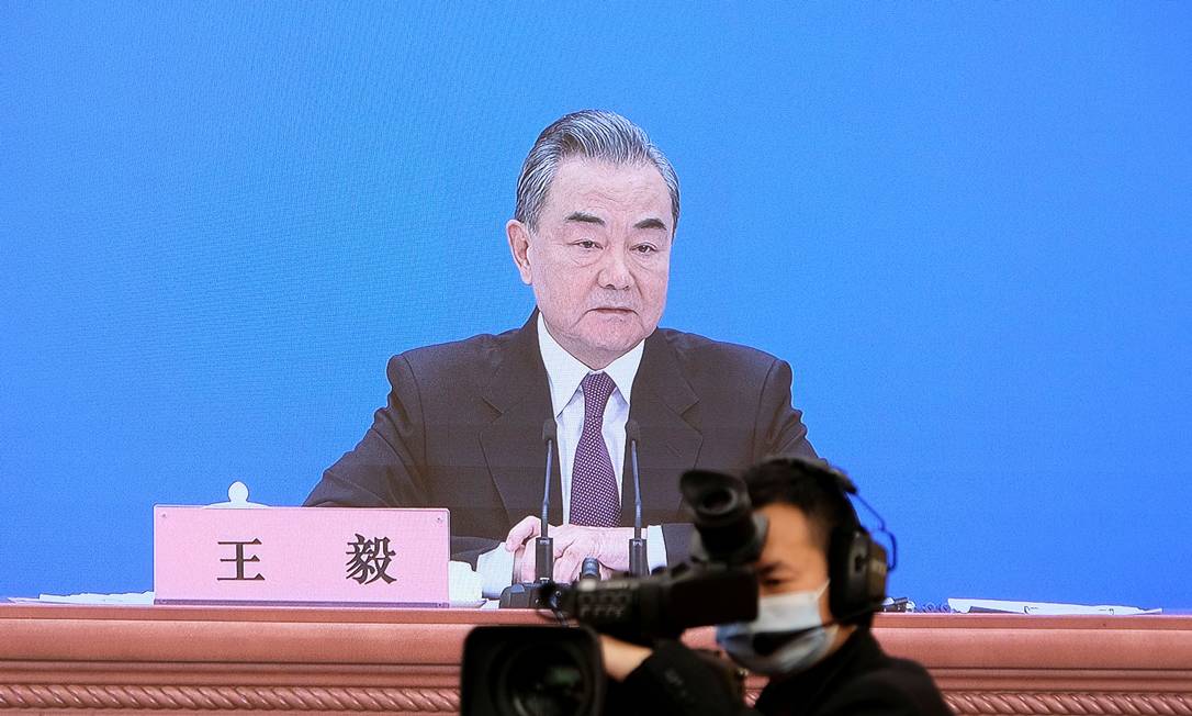 O chanceler chinês, Wang Yi: O Brics é 'é uma força crucial para a governança global' Foto: RYAN WOO / REUTERS/07-03-2022