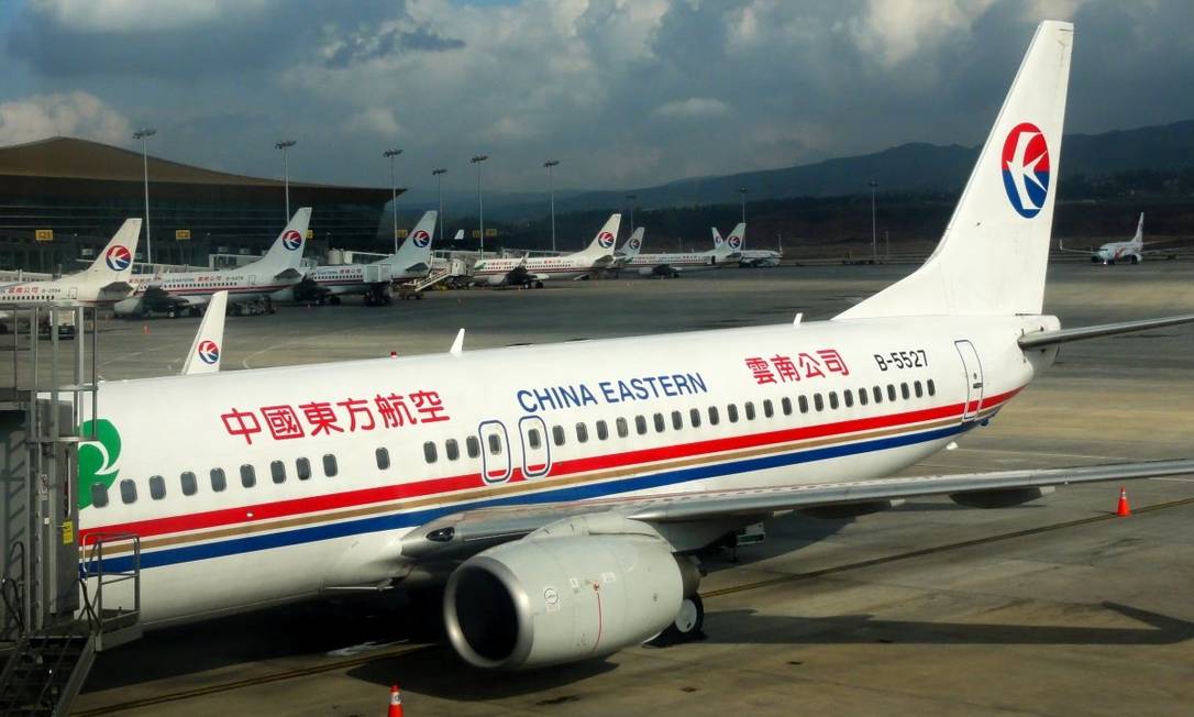 Boeing 737, operado pela China Eastern Airlines Foto: Reprodução de vídeo