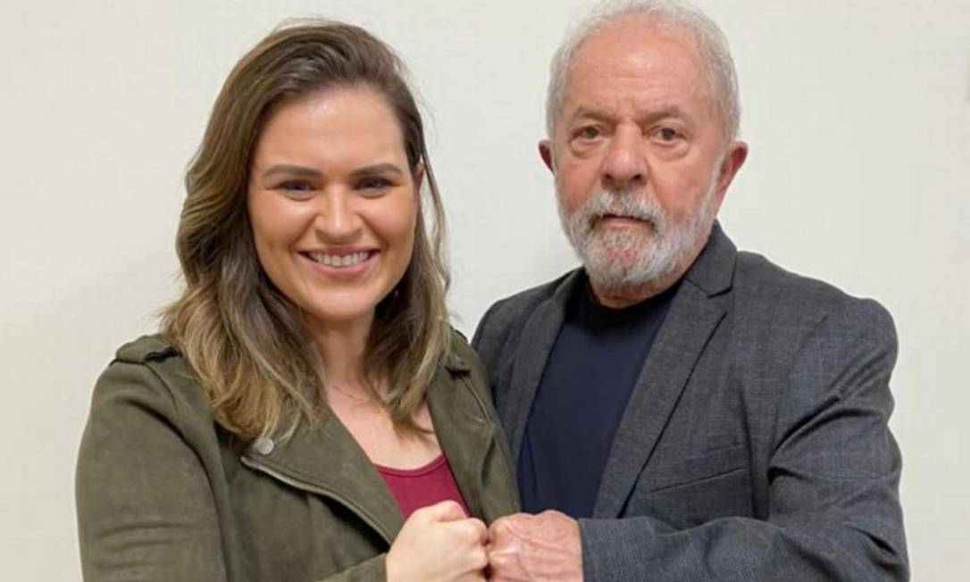 O ex-presidente Lula e a deputada Marília Arraes se reuníram em São Paulo Foto: Divulgação