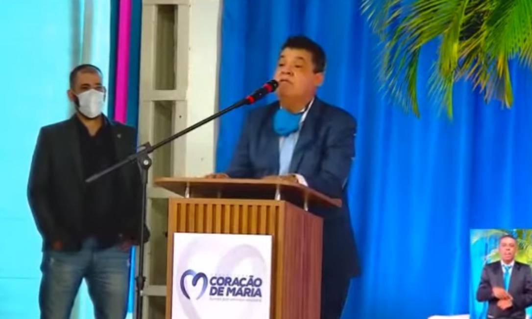 Pastor Arilton Moura, em evento na Bahia: primeiro denunciante do Caso Mec cita pedido de 'doação' por religioso Foto: Repdução/Internet / Reprodução/Internet