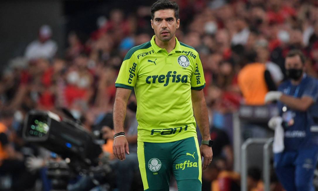 O técnico do Palmeiras Albel Ferreira Foto: NELSON ALMEIDA / AFP