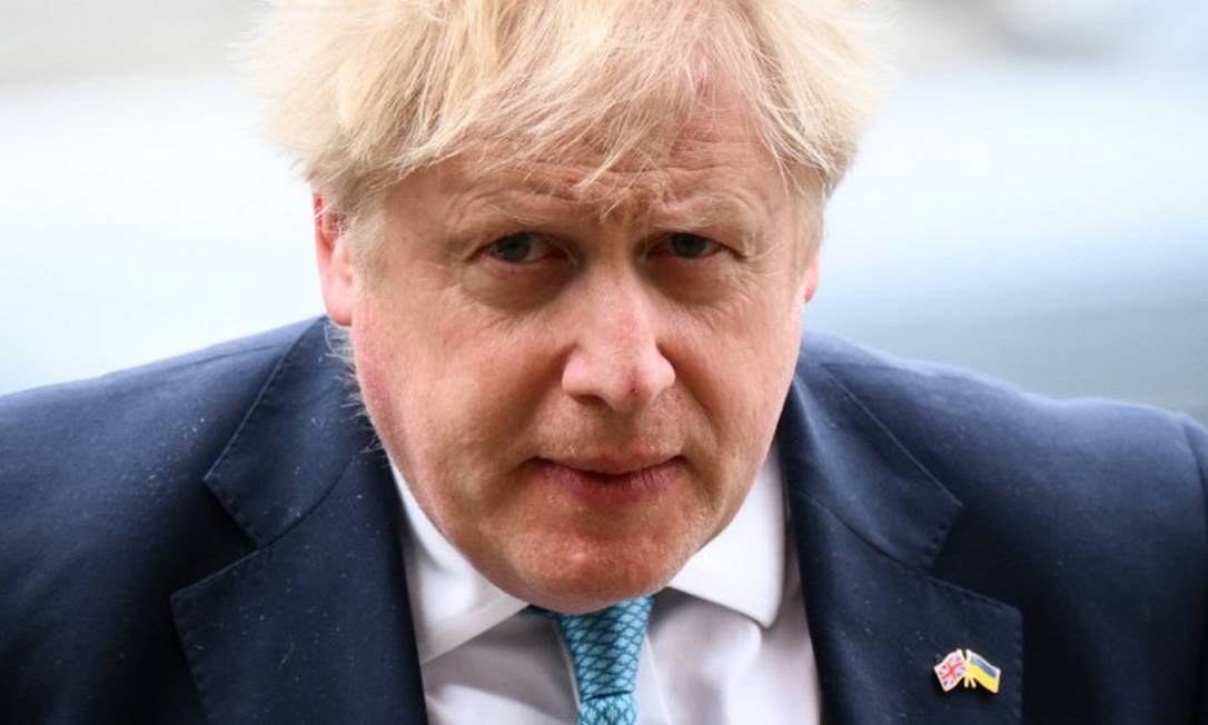 O primeiro-ministro britânico Boris Johnson Foto: DANIEL LEAL / AFP