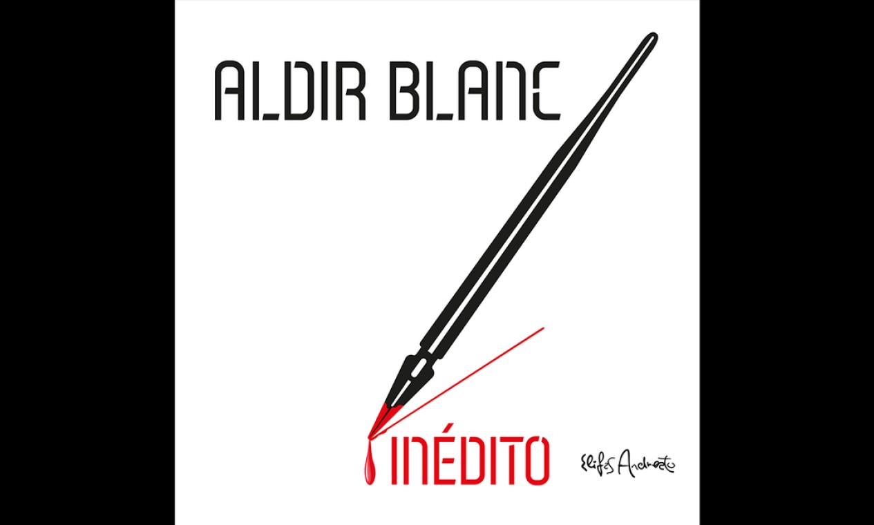 Capa do álbum "Aldir Blanc inédito", por Elifas Andreato Foto: Reprodução