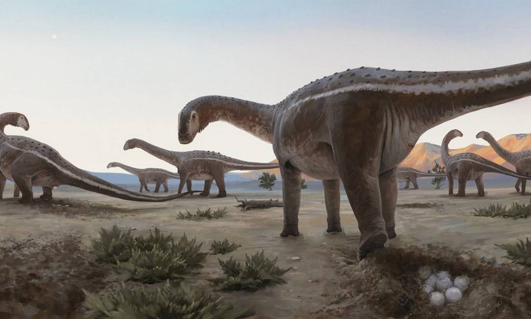 Extinção de dinossauros ainda é quebra-cabeça para a ciência Foto: Júlia d'Oliveira/Divulgação