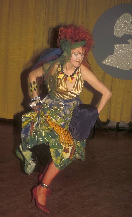 Aquele exagero gostoso que só quem viveu sabe... Cyndi Lauper foi assim em 1984 Foto: Barry King / WireImage