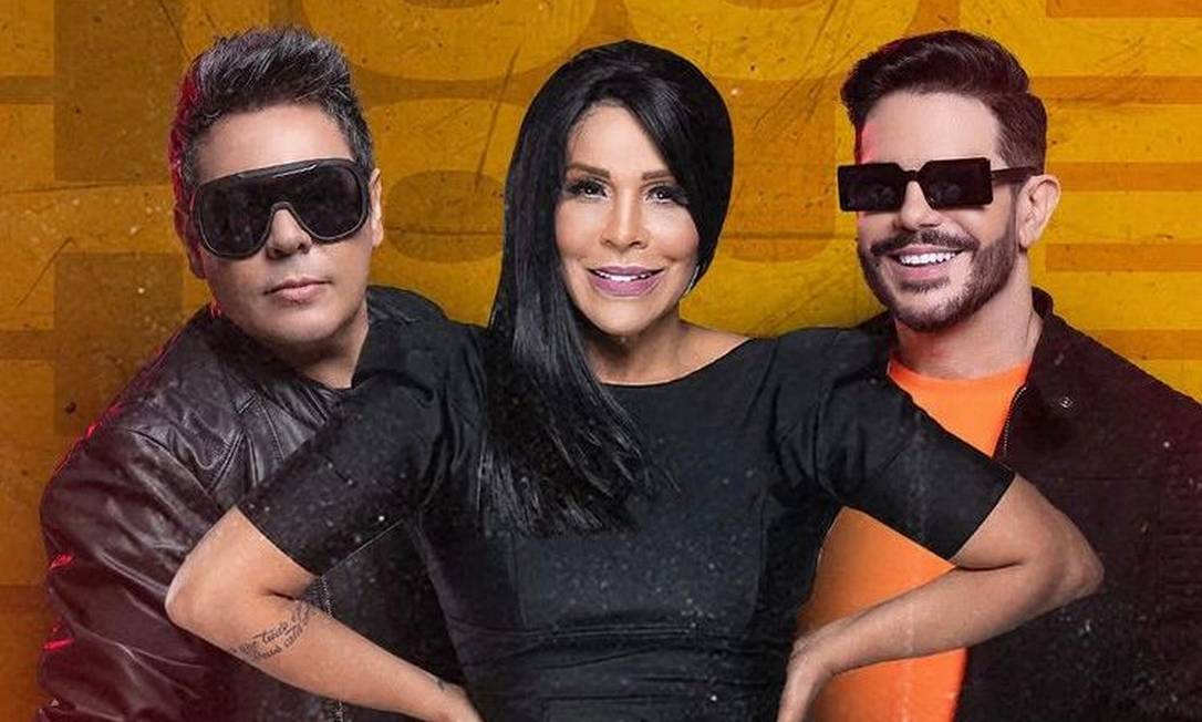 Daniel Diau, Silvânia Aquino e Bell Oliver: os vocalistas do Calcinha Preta. Foto: Reprodução Instagram
