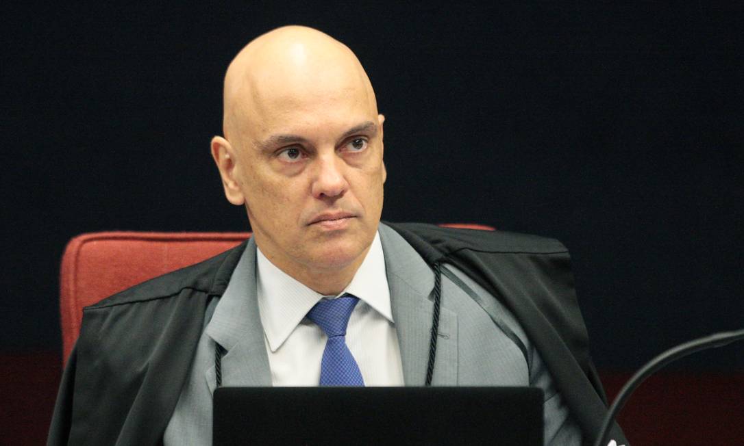 O ministro Alexandre de Moraes, durante sessão do STF Foto: Carlos Moura/STF/15-10-2019