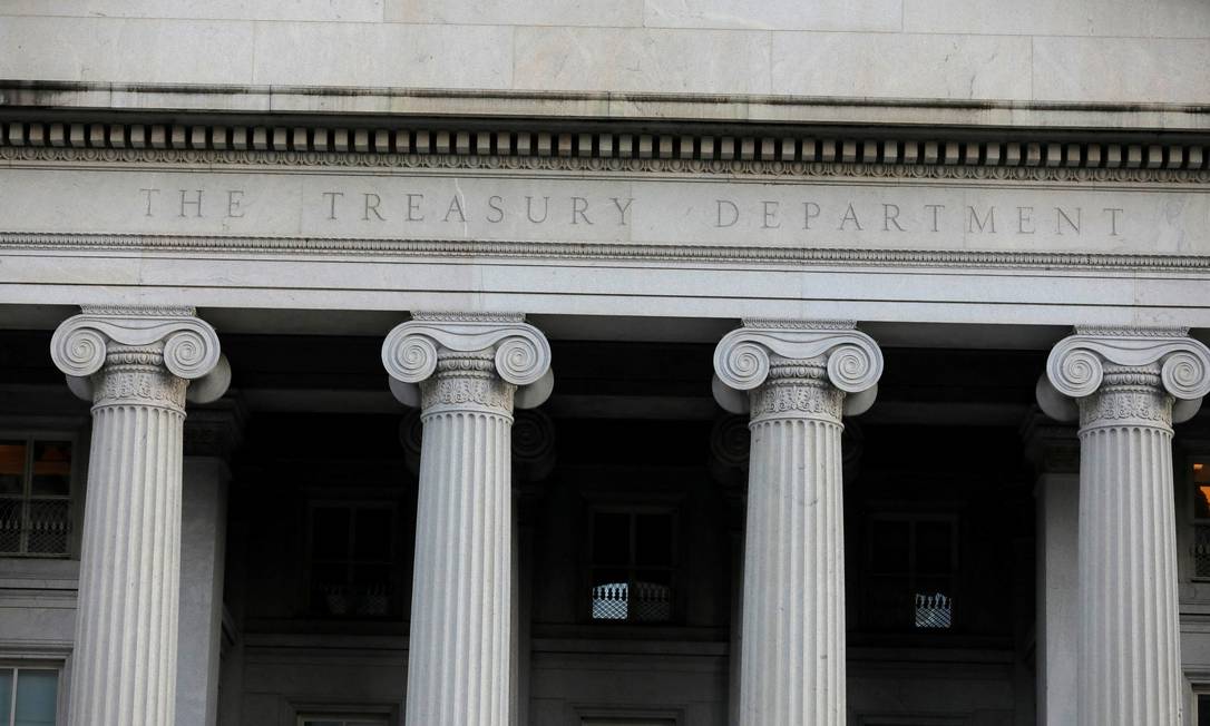 O Departamento do Tesouro dos EUA em Washington Foto: ANDREW KELLY / Reuters / 30-8-2020