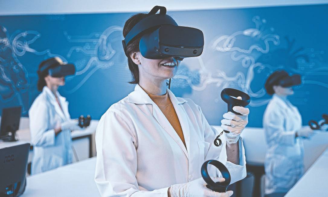 Laboratório de anatomia em realidade virtual 3D do IDOMED Foto: Divulgação