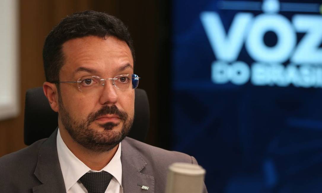 O presidente do FNDE, Marcelo Lopes da Ponte, durante entrevista Foto: Valter Campanato/Agência Brasil/24-03-2022