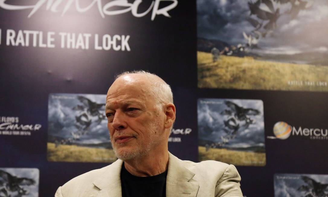 David Gilmour, vocalista do Pink Floyd, em 2015 Foto: Fernando Donasci / Agência O Globo