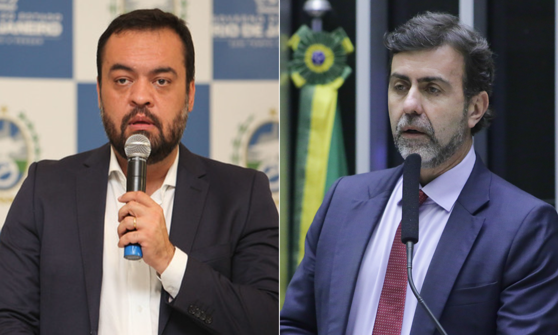O governador Cláudio Castro (PL) e o deputado federal Marcelo Freixo (PSB) disputam a eleição para governador do Rio Foto: Arquivo