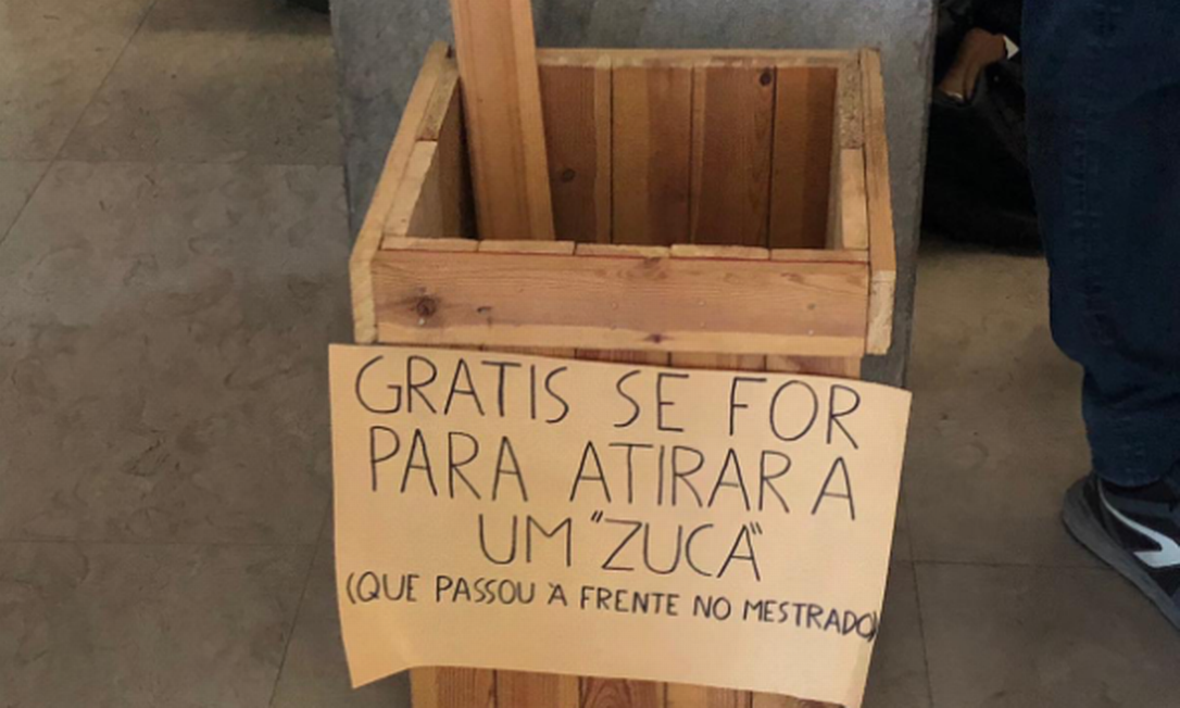 Ofensas racista aos brasileiros na Faculdade de Direito da Universidade de Lisboa, em 2019 Foto: Reprodução