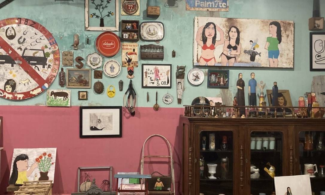 O bar-brechó Salão, no povoado de Ilha do Ferro, em Alagoas Foto: Agência O Globo