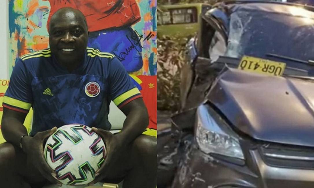 Ídolo do Corinthians, Freddy Rincón sofreu acidente de carro na Colômbia Foto: Reprodução