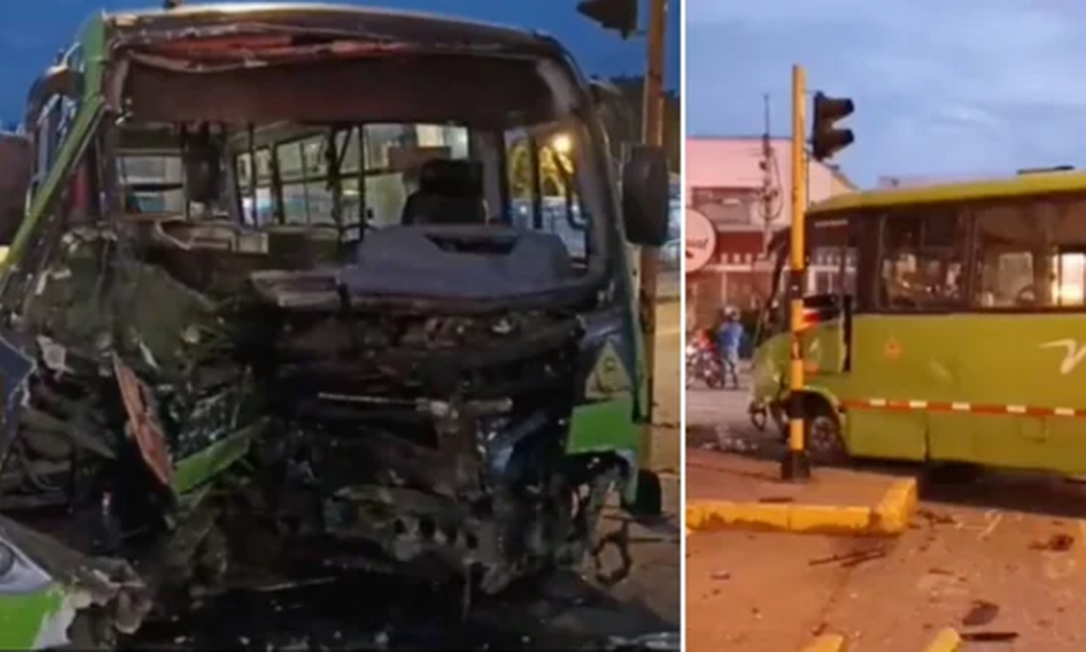 Ônibus se chocou com veículo em que estava Freddy Rincón, ídolo do Corinthians Foto: Reprodução