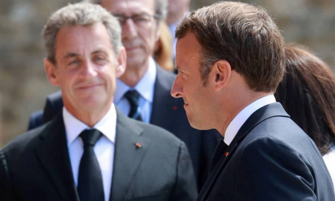 Nicolas Sarkozy, ex-presidente na França, declarou voto em Emmanuel Macron Foto: Ludovic Marin/Pool / REUTERS