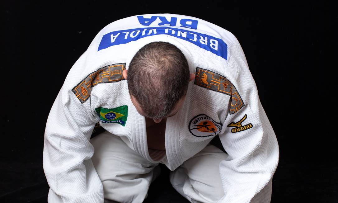 Breno Viola dá aulas de judô no Instituto Reação Foto: Divulgação/Daniela Dacorso