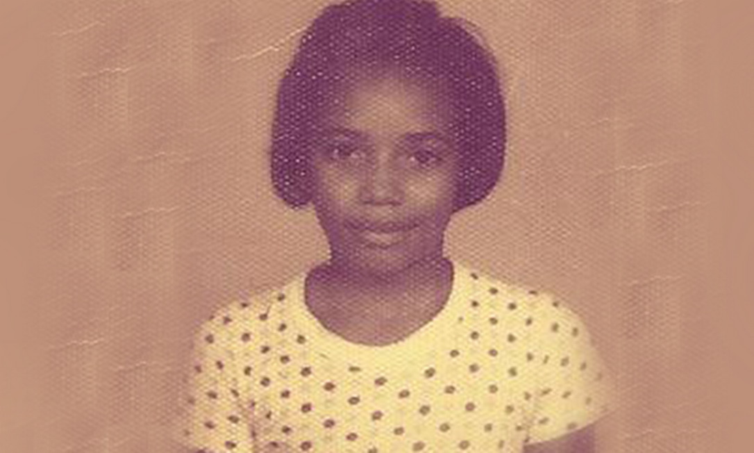Margareth Menezes quando criança. Cantora nasceu em 13 de outubro de 1962, na Boa Viagem, região da Península de Itapagipe, em Salvador Foto: Reprodução