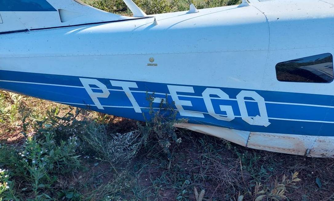 Avião apreendido pela Polícia Federal Foto: Divulgação