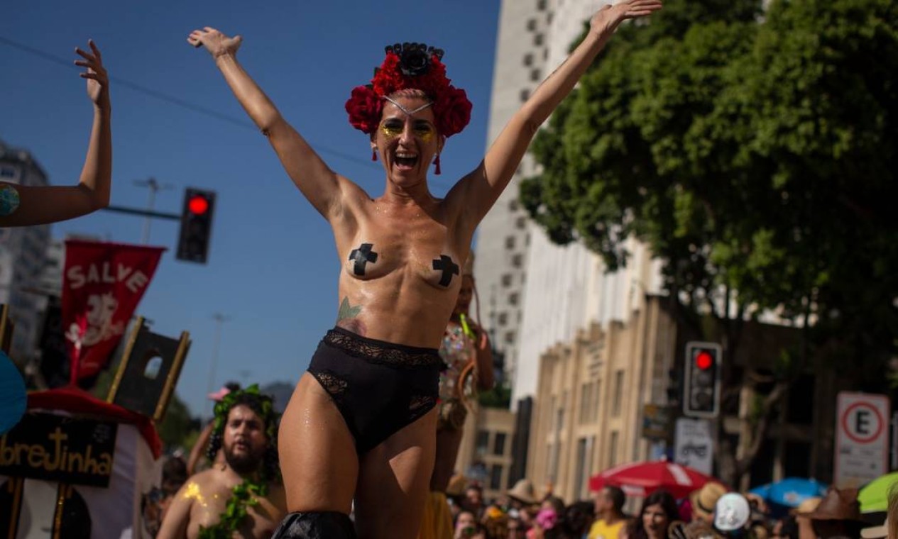 Pernalta no desfile do Ibrejinha entrou na onda do carnaval empoderado Foto: Márcia Foletto