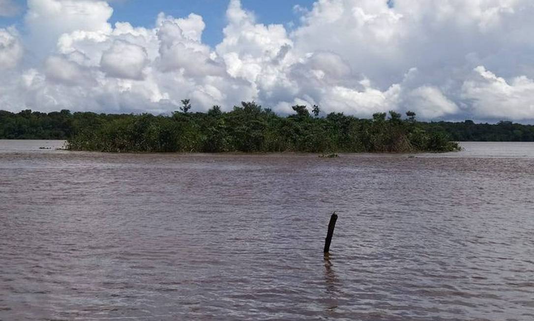Ilhota se desprende e navega à deriva no Arquipélago de Marajó Foto: Reprodução