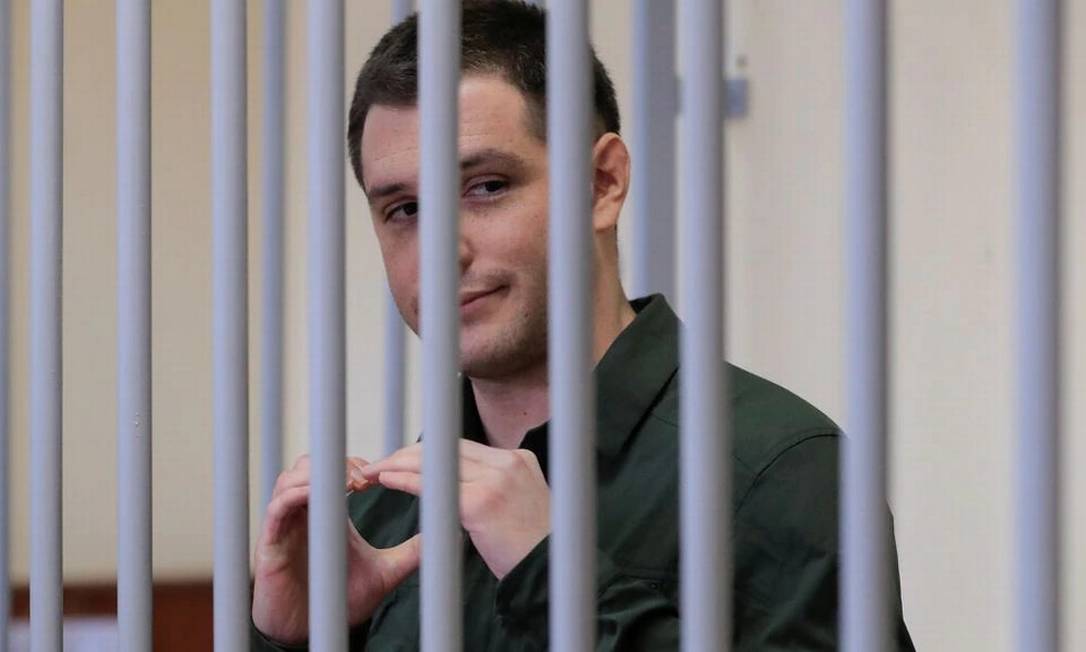 Trevor Reed foi condenado a nove anos de prisão na Rússia por violência Foto: TATYANA MAKEYEVA / Reuters